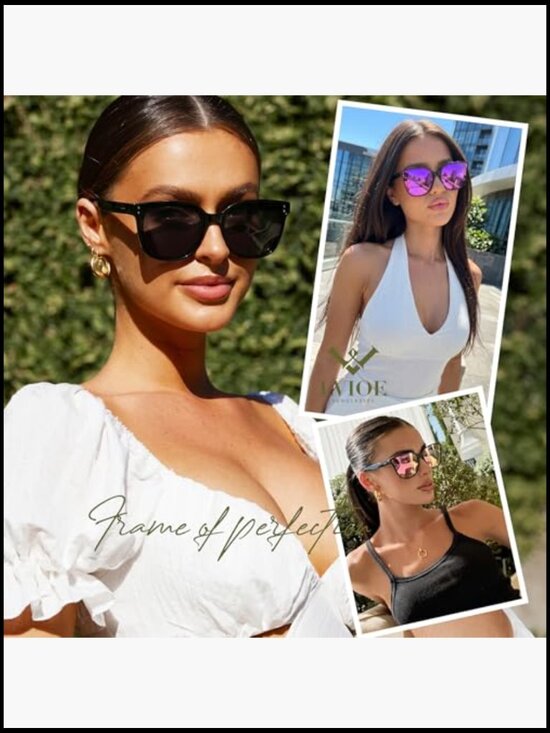 Oversized Polarized Cat Eye Sunglasses UV Protection Shade main image 7
